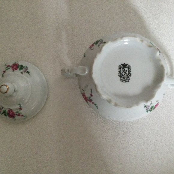Royal Kent porcelain sugar bowl floral made in Poland - Picture 4 of 5